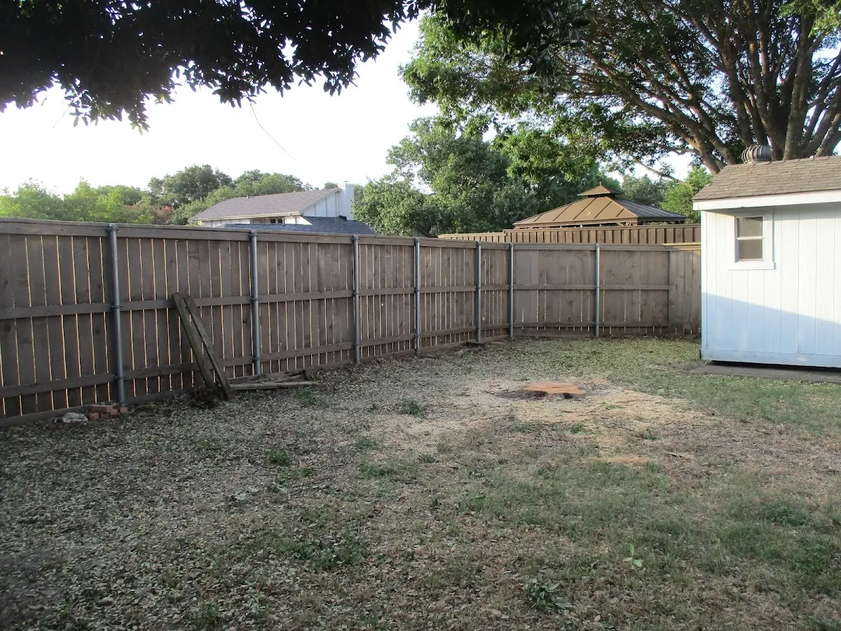 Cleared yard after professional tree removal in Norlina